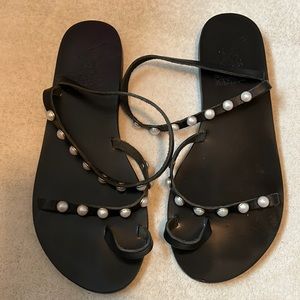 Ancient Greek Sandals Pearl Sandals size 38